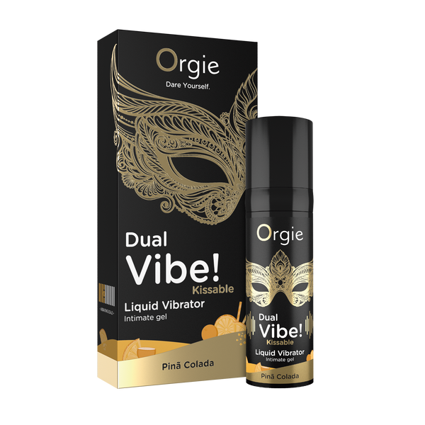 Koktajl wibracyjny w płynie Pina Colada DUAL VIBE!, 15 ml Orgie (Brazylia-Portugalia)