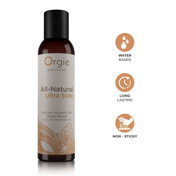 Orgie All Natural Ultra Slide water-based lubricant, 150 ml, super slippery, non-sticky