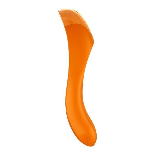 Помаранчевий вібратор на палець Satisfyer Candy Cane