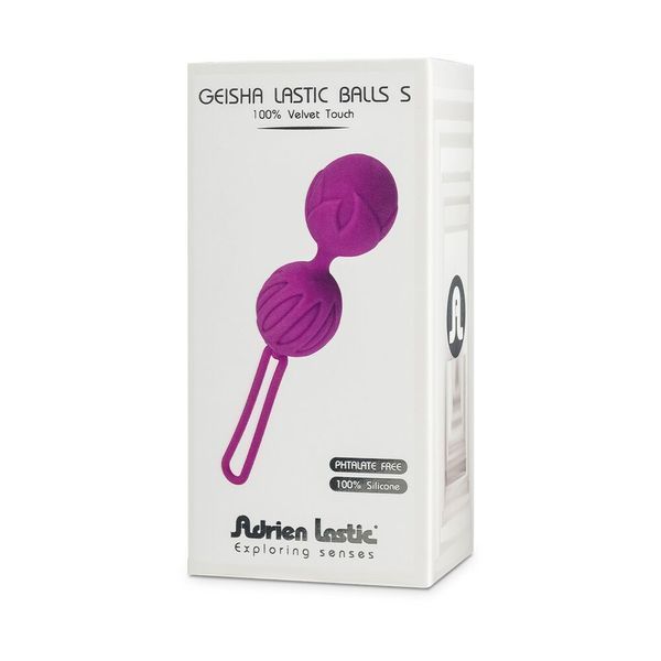 Вагинальные шарики Adrien Lastic Geisha Lastic Balls Mini Magenta (S), диаметр 3,4см, вес 85гр AD40511 фото