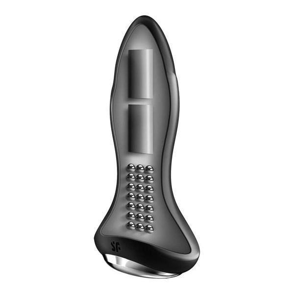 Smart anal plug with vibration and beads Satisfyer Rotator Plug 1 Connect App black