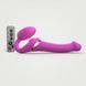 Strapless vibrating strap-on with vacuum stimulation Strap-On-Me MULTI ORGASM Fuchsia M, adjustable