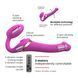 Strapless vibrating strap-on with vacuum stimulation Strap-On-Me MULTI ORGASM Fuchsia M, adjustable