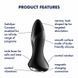 Smart anal plug with vibration and beads Satisfyer Rotator Plug 1 Connect App black