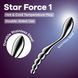 Metalowy dildo Satisfyer Star Force 1, dwustronny, można podgrzewać i chłodzić