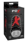 Pipedream PDX Elite unrealistic masturbator in black flask, 19.1 cm