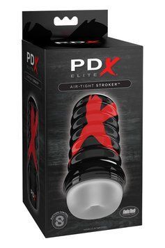 Мастурбатор нереалистичный Pipedream PDX Elite в черной колбе, 19.1 см. P61456 фото