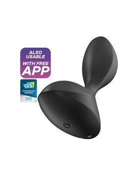 Черная анальная смартпробка с вибрацией Satisfyer Sweet Seal