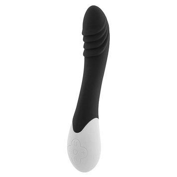 Черный вибратор S Pleasures Premium Phoenix, для точки G, водостойкий, 16 видов вибрации, нагрев. SX1614 фото