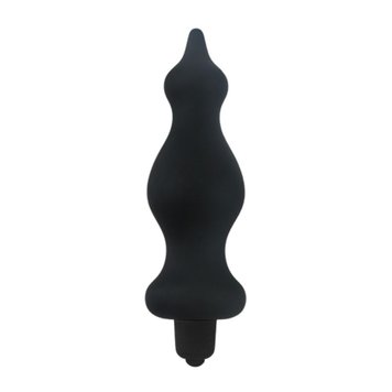 Анальна пробка з вібрацією Adrien Lastic Bullet Amuse Black, макс. діаметр 3,9 см AD20309 SafeYourLove