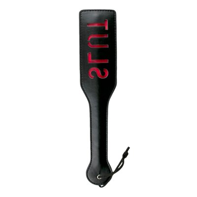 Паддл с надписью Slut от Easy Toys, черный с красным, 33 см ET27474 фото