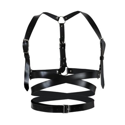 Кожаная портупея Art of Sex - Melani Leather harness, Черная SO8299 фото