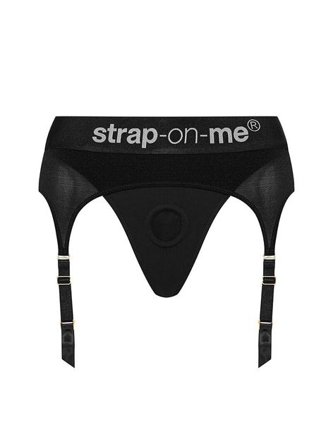 Труси для страпону з підв'язками для панчох Strap-On-Me REBEL HARNESS - XL SO4509 SafeYourLove