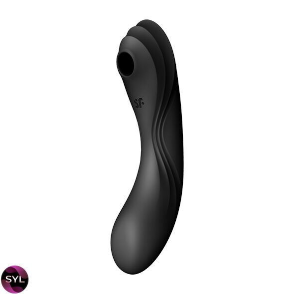 Вакуумний стимулятор з вібрацією Satisfyer Curvy Trinity 4 Black SO6119 SafeYourLove