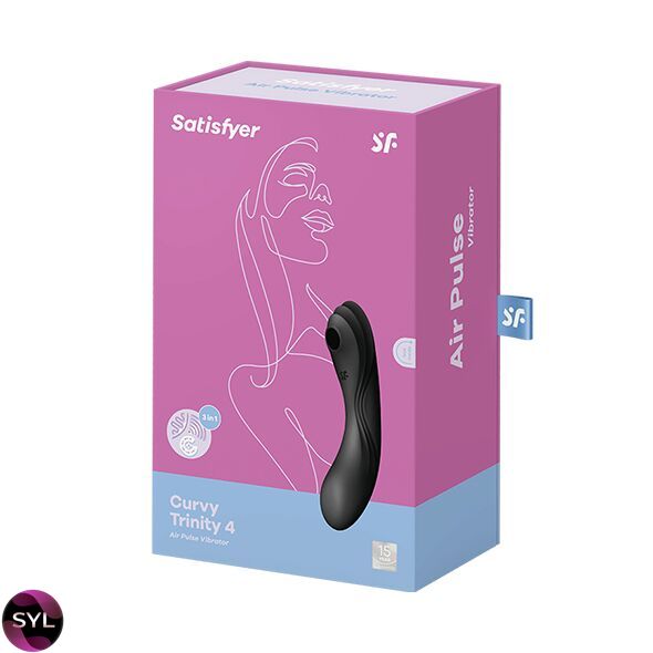 Вакуумний стимулятор з вібрацією Satisfyer Curvy Trinity 4 Black SO6119 SafeYourLove