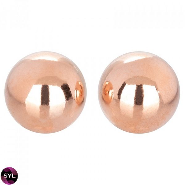 Вагінальні кульки CalExotics Climax Weighted Kegel Balls Nickel-Free - Rose Gold CE13477 SafeYourLove