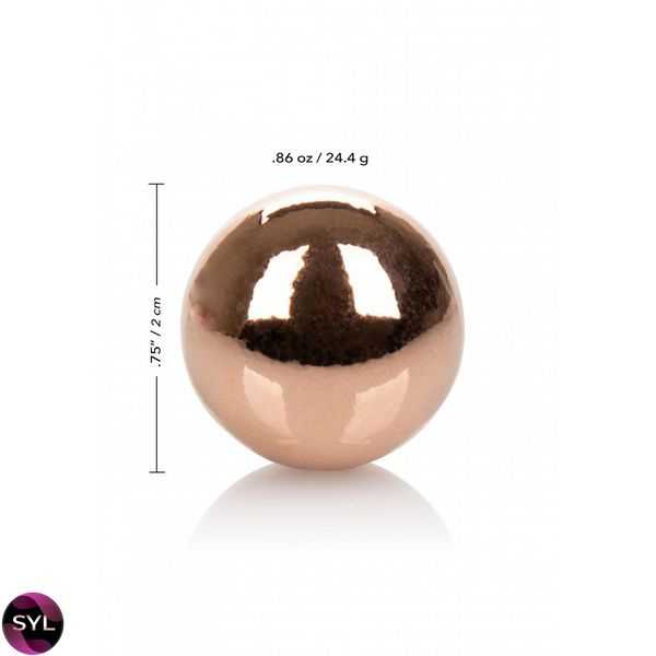 Вагінальні кульки CalExotics Climax Weighted Kegel Balls Nickel-Free - Rose Gold CE13477 SafeYourLove