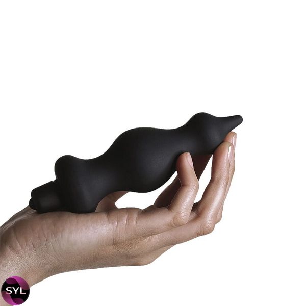 Анальна пробка з вібрацією Adrien Lastic Bullet Amuse Black, макс. діаметр 3,9 см AD20309 SafeYourLove