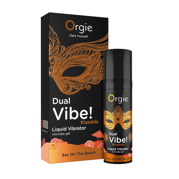 Koktajl wibracyjny w płynie Seks na plaży DUAL VIBE!, 15 ml Orgie (Brazylia-Portugalia)