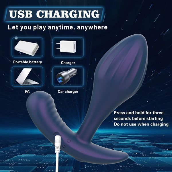 Массажер простаты Every Night Toys Miah с дистанционным управлением, 10 режимов вибрации, цвет BLUE 20586 /YAI707W-032 фото