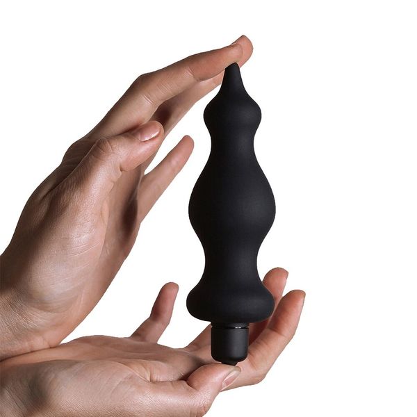 Анальная пробка с вибрацией Adrien Lastic Bullet Amuse Black, макс. диаметр 3,9см AD20309 фото