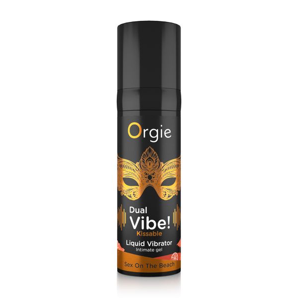 Koktajl wibracyjny w płynie Seks na plaży DUAL VIBE!, 15 ml Orgie (Brazylia-Portugalia)