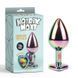 Butt plug multi-colored metal with heart-shaped stone Matrix Mont Chisa