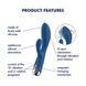 Синий вибратор-кролик Satisfyer Spinning Rabbit 1 SX0562 фото 7