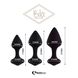 Набір силіконових анальних пробок FeelzToys - Bibi Butt Plug Set 3 pcs Black SO5065 фото 2 Safeyourlove