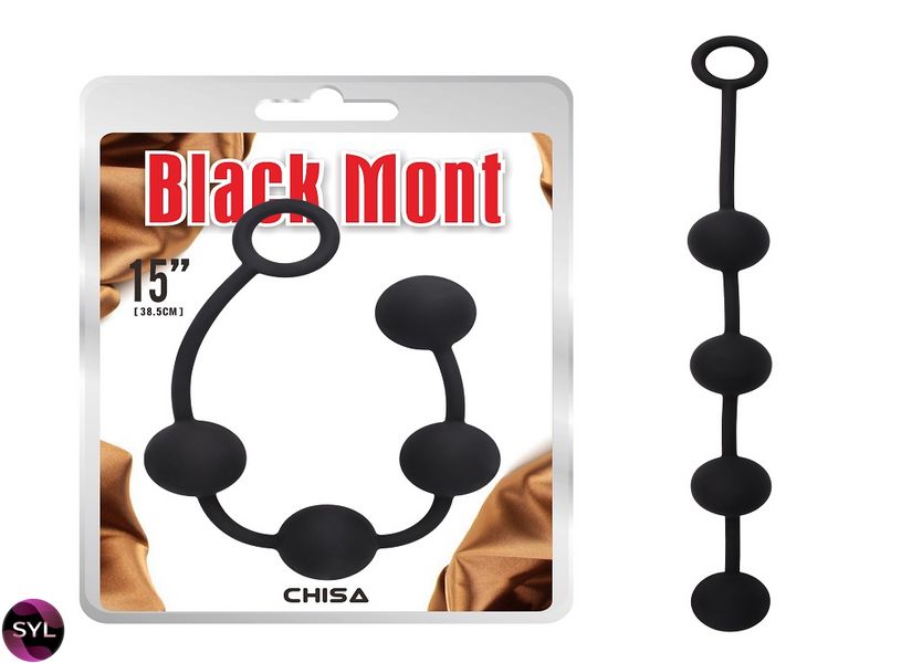 CH88342 Анальні намиста Chisa Black Mont " P " Storm Beads M CH88342 SafeYourLove