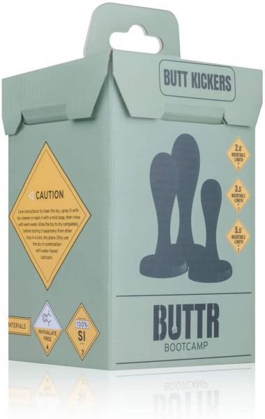 Набор анальных пробок BUTTR Butt Kickers Butt Plug Training Set 810396 фото