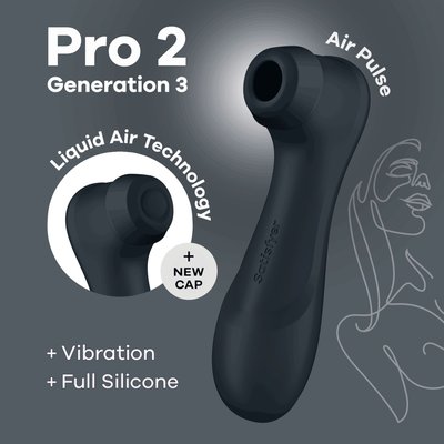 Вакуумный клиторальный стимулятор Satisfyer Pro 2 Generation 3 with Liquid Air (Без Bluetooth) SO8402 фото