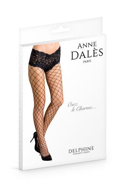 Tights Anne De Ales DELPHINE T1 Black (crumpled packaging)