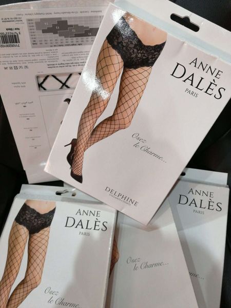 Tights Anne De Ales DELPHINE T1 Black (crumpled packaging)