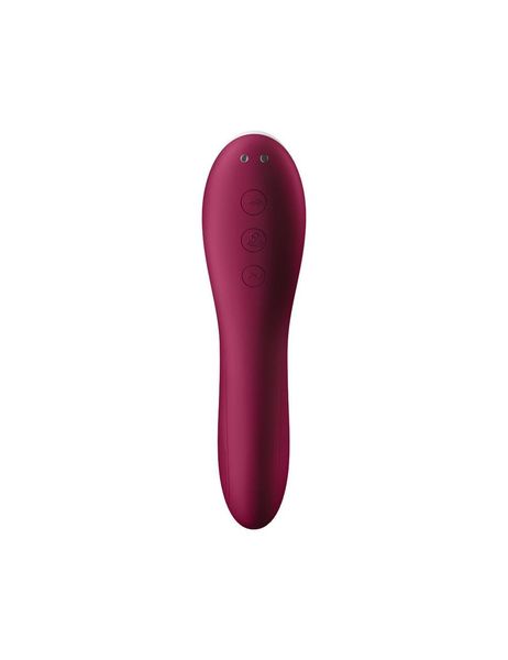 Вакуумный стимулятор с вибрацией Satisfyer Dual Crush Wine Red SO6088 фото