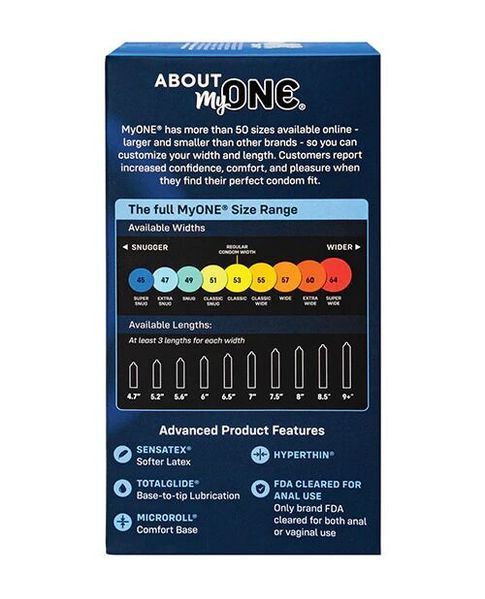 Condoms MyONE Super Snug 10 pcs, cardboard box