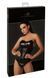 Corset Noir Handmade F334 Powerwetlook corset, size L