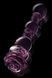 Стеклянный фаллоимитатор Dream Toys Glaze Glass в форме бутона розы с бусинами, розовый DT22123 фото 3