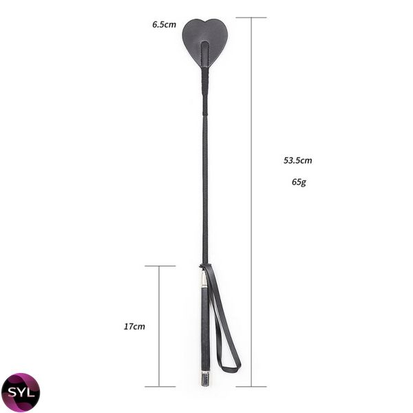 Стек серце DS Fetish Whip heart black 292400161 SafeYourLove