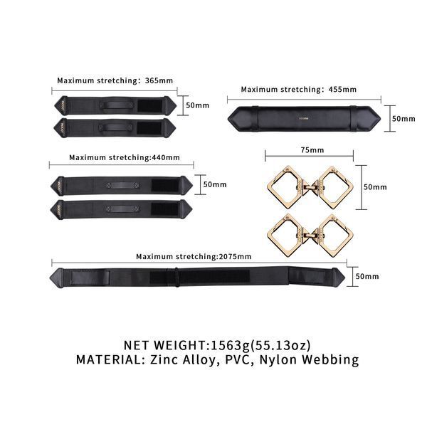 Фіксатори для ніг LOCKINK Leg Spreader Strap SX0857 SafeYourLove