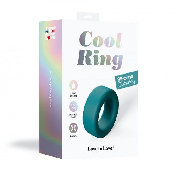 Ерекційне кільце широке Love To Love COOL RING - TEAL ME SO5091 SafeYourLove