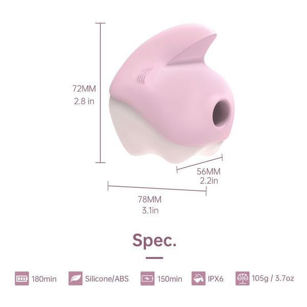 Вакуумний кліторальний стимулятор Magic Motion Unicorn, колір Pink SO9601 SafeYourLove