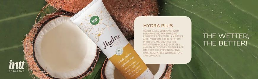 Лубрикант с гиалуроновой кислотой на водной основе Intt Hydra Plus и заживляющим эффектом, 100 мл IN16004 фото