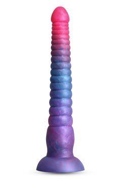 Фаллоимитатор NS Novelties Colours Stacked жидкий силикон, розово-синий, 23 см NS281411 фото