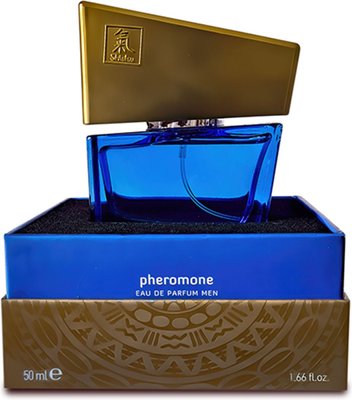 Духи с феромонами мужские SHIATSU Pheromone Fragrance men darkblue 50 ml HOT67130 фото