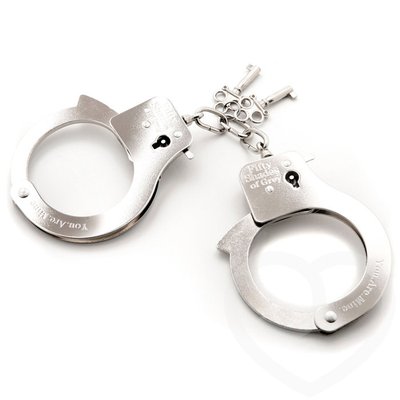 Металлические наручники "Ты. Моя." FS40176 фото
