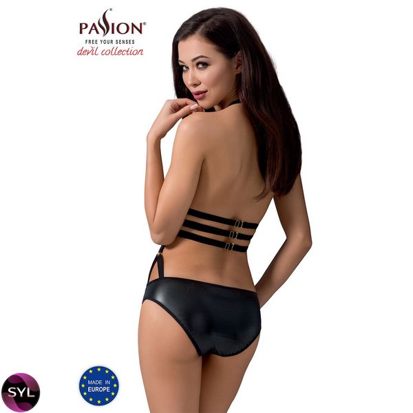 Боді монокіні під латекс LAMIS BODY black - Passion Exclusive PS24801 SafeYourLove