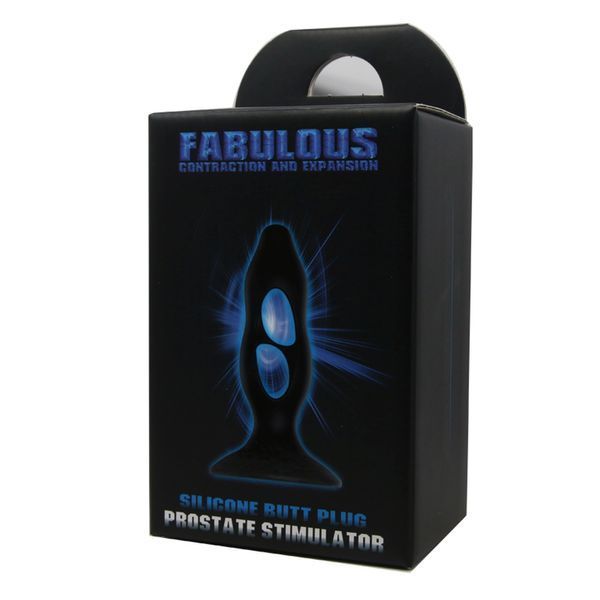 Анальний корок з отворами Baile Fabulous Silicone Butt Plug чорний 03309 /LKS203 SafeYourLove