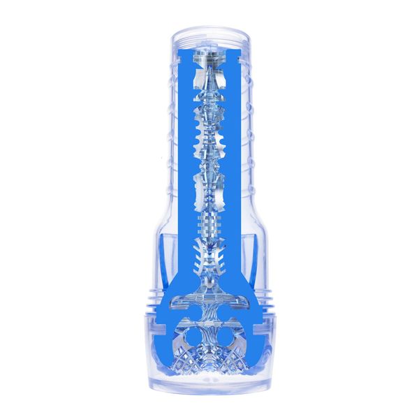 Мастурбатор Fleshlight Turbo Core Blue Ice, оральний секс (глибоке горло) SO6582 SafeYourLove