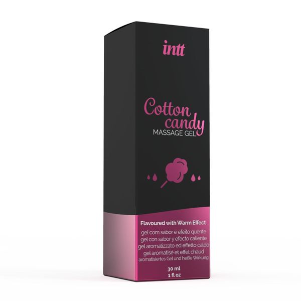 Массажный гель для интимных зон Intt Cotton Candy (30 мл) разогревающий SO2927 фото